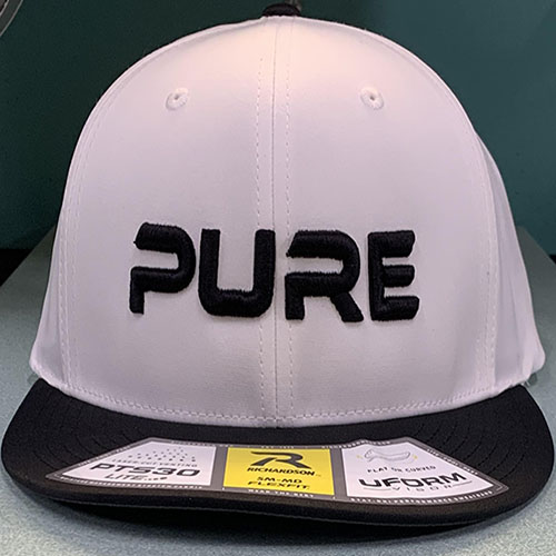 PURE Sports Richardson Black with Black Lettering